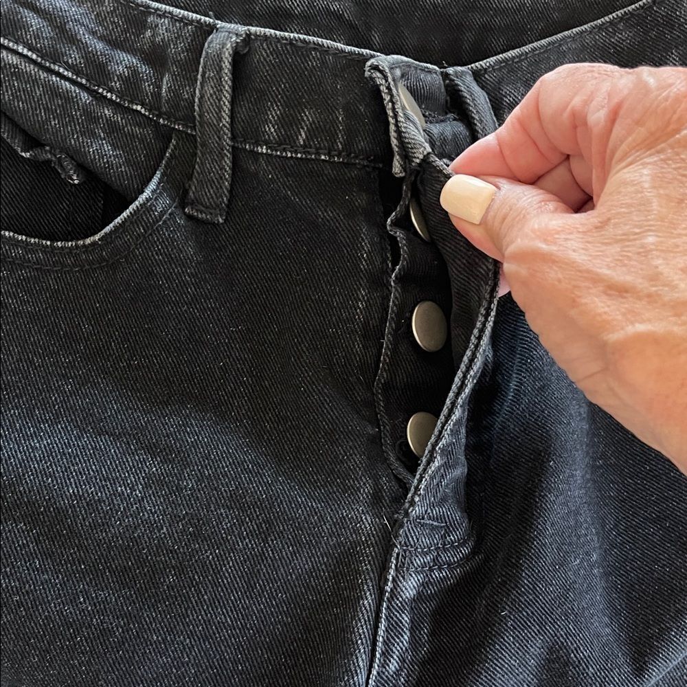 Princess Polly Black Straight Leg Jeans - Picture 5 of 5